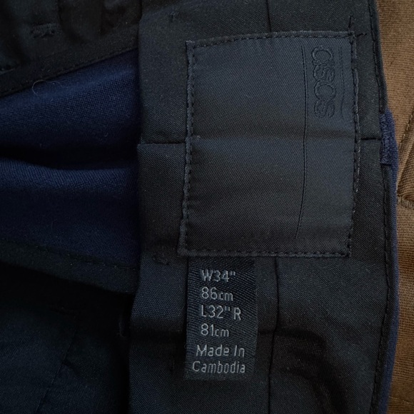 ASOS Midnight Blue Trousers - Picture 3 of 3